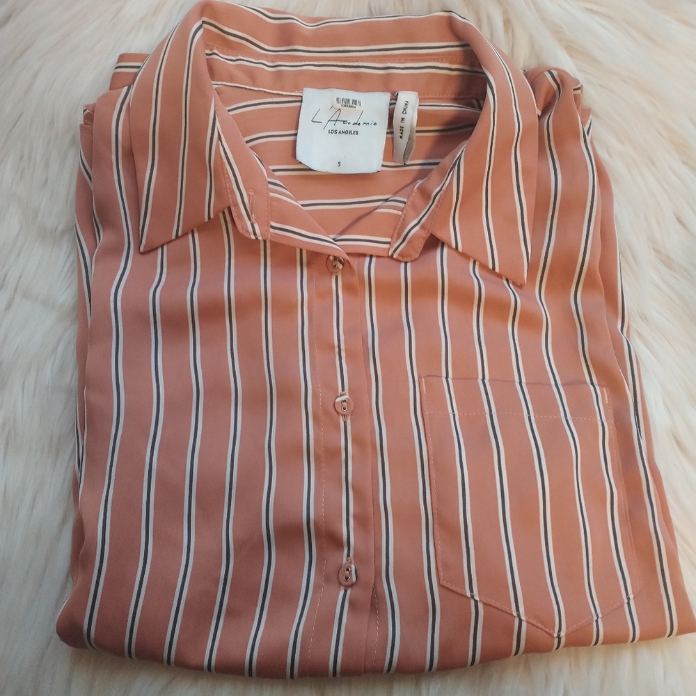 L'Academie Button Down Top - Picture 1 of 12